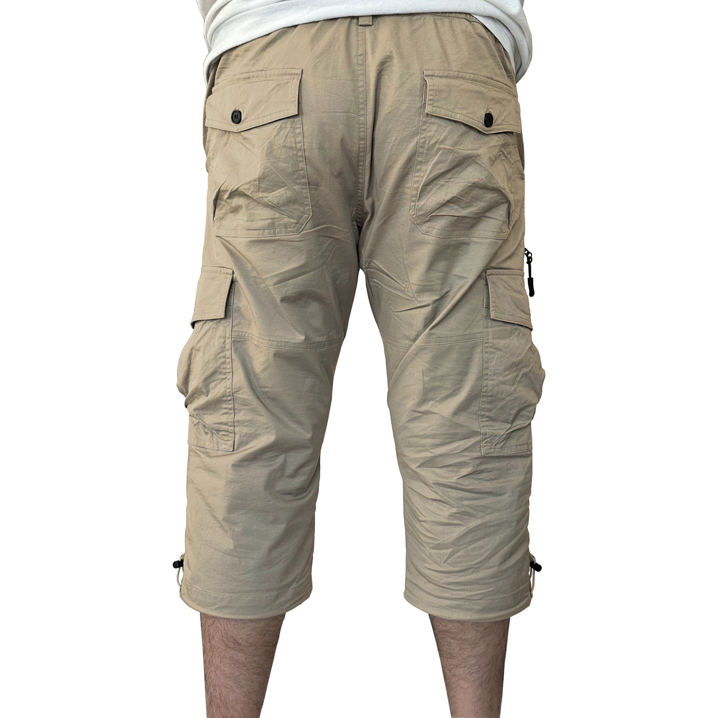 The Lazy King Men's Long Cargo Shorts