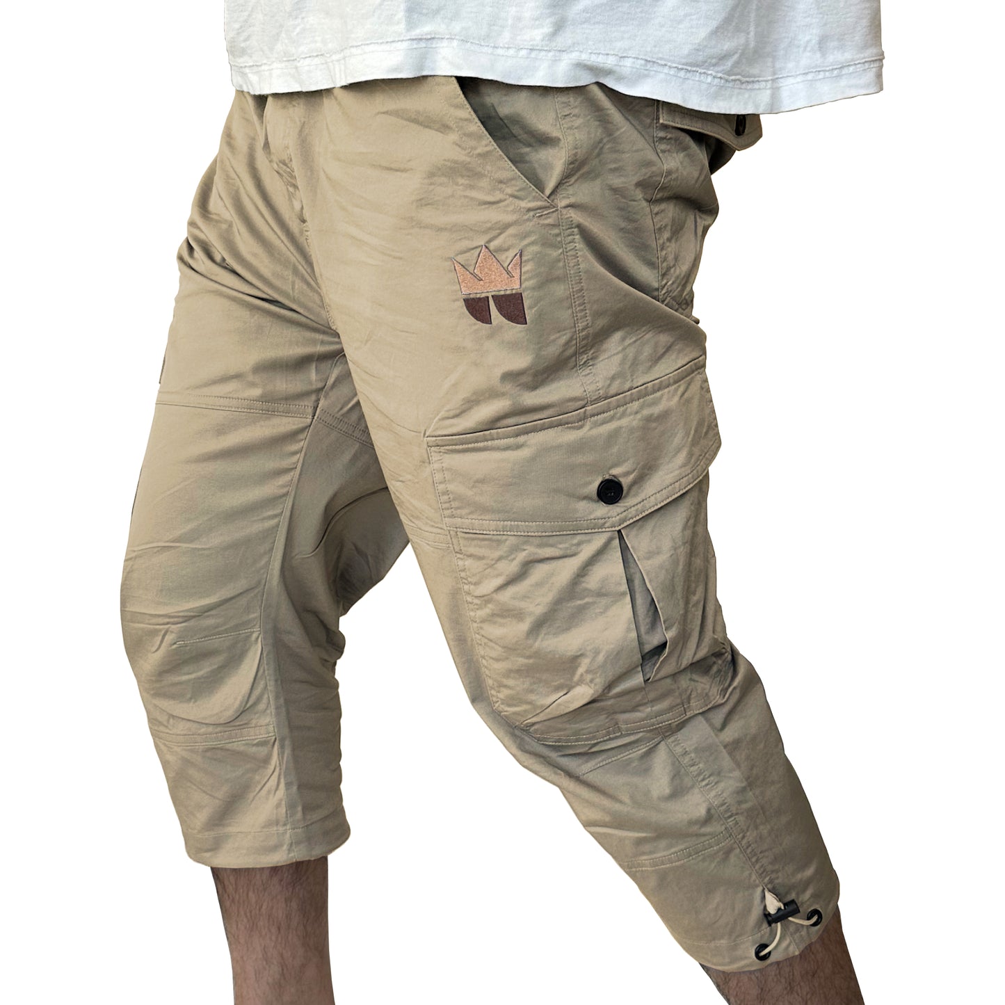 The Lazy King Men's Long Cargo Shorts