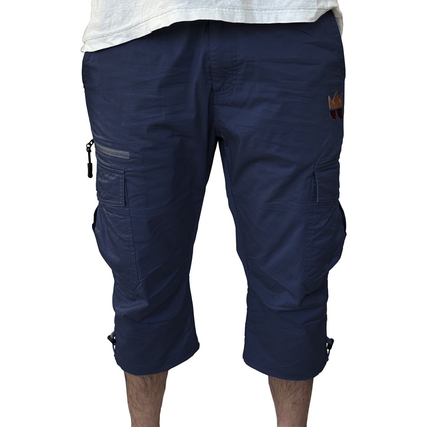 The Lazy King Men's Long Cargo Shorts