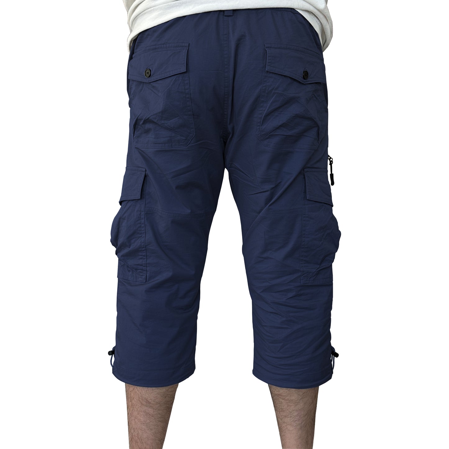 The Lazy King Men's Long Cargo Shorts