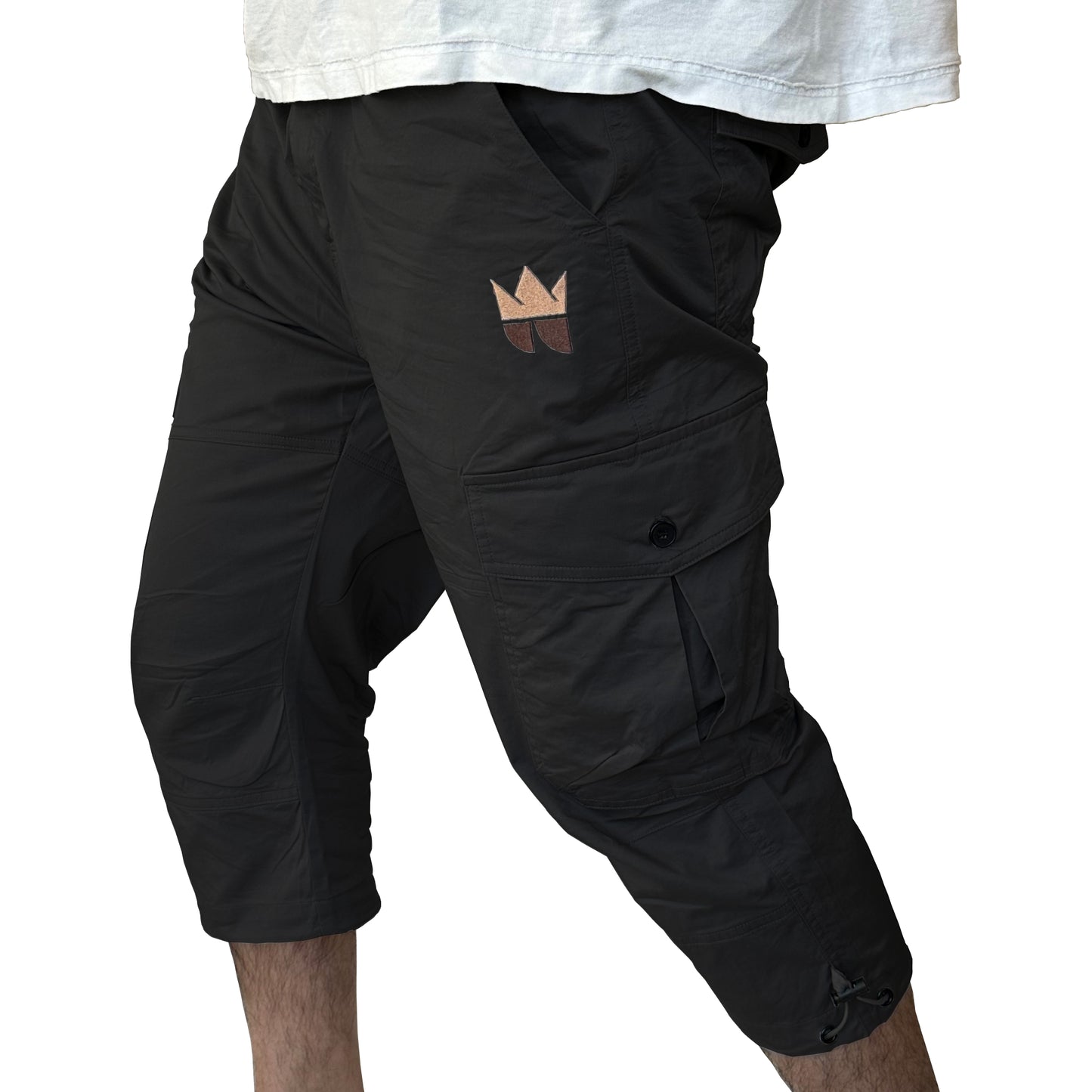 The Lazy King Men's Long Cargo Shorts
